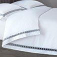 Celine Lace Duvet Cover in Silver