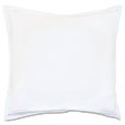 Tessa Satin Stitch Euro Sham in White/Navy