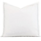 Enzo Satin Stitch Euro Sham in Silver