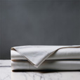 Deluca Sateen Flat Sheet in Silver