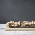 Deluca Sateen Fitted Sheet in Almond