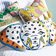 Hullabaloo Handpainted Elephant Decorative Pillow