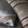 Indochine Metallic Stripe Decorative Pillow