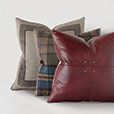 Kilbourn Leather Decorative Pillow