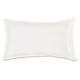 Tessa Satin Stitch King Sham in Ivory/White