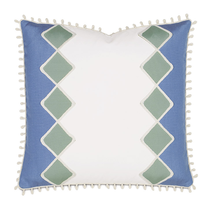 Seaview Diamond Decorative Pillow
