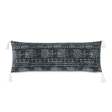 Seydou Tassel Decorative Pillow in Black