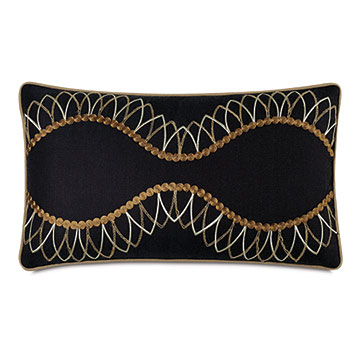Midori Embroidered Decorative Pillow