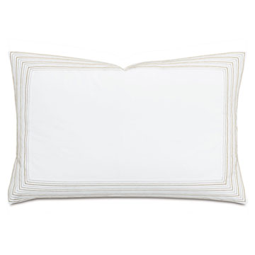 Ember Satin Stitch Queen Sham