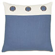 Maritime Grommet Accent Pillow In Blue
