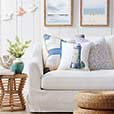 Maritime Nautical Accent Pillow In Blue