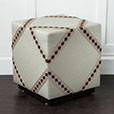 Steeplechaser Diamond Tape Ottoman