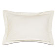 Gianna Hemstitch Queen Sham in Ivory