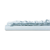MALAYA GINGHAM FITTED SHEET IN SKY