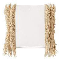 Palermo Fringe Decorative Pillow in Cloud
