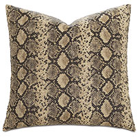Pascal Faux Python Decorative Pillow