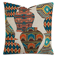 Hopi Faux Ankara Decorative Pillow