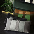 ORIEL STRIPE DECORATIVE PILLOW IN CHARCOAL