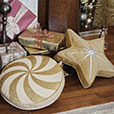 Tinsel Star Decorative Pillow