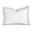 Juliet Lace Standard Sham in White/Fawn