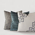 Rowley Woven Decorative Pillow In Charcoal