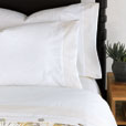 Marsden Satin Stitch Pillowcase in Bisque