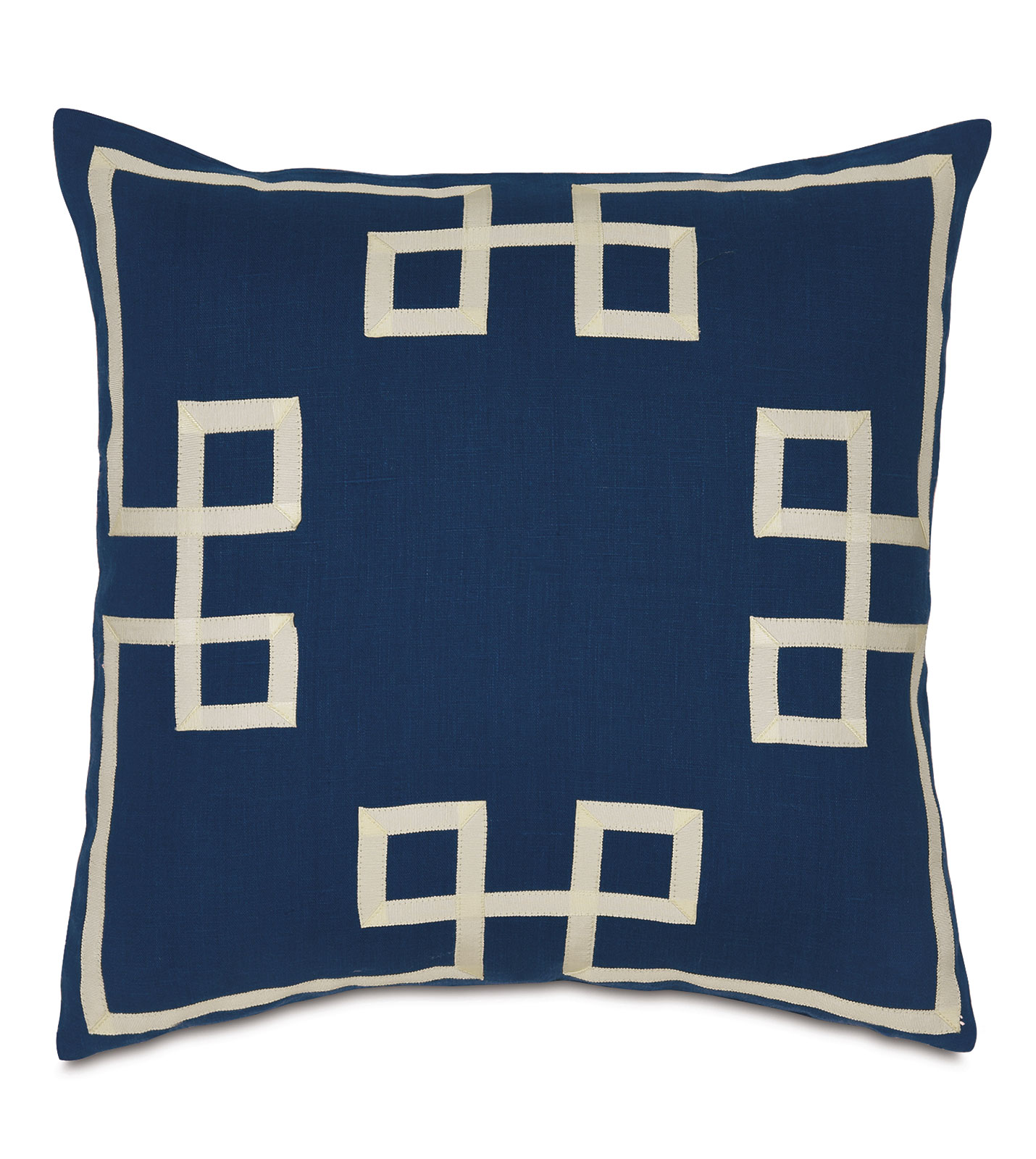 Resort Indigo Fret Accent Pillow | Eastern Accents